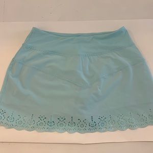 Kyodan light teal tennis athletic skirt with shorts size small